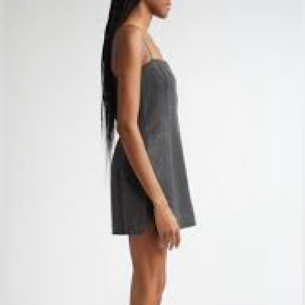 Lunachix Velour Grey,Tank Top Dress, Zumiez Gray Sleeveless Dress,EUC,Size Large - Picture 3 of 12